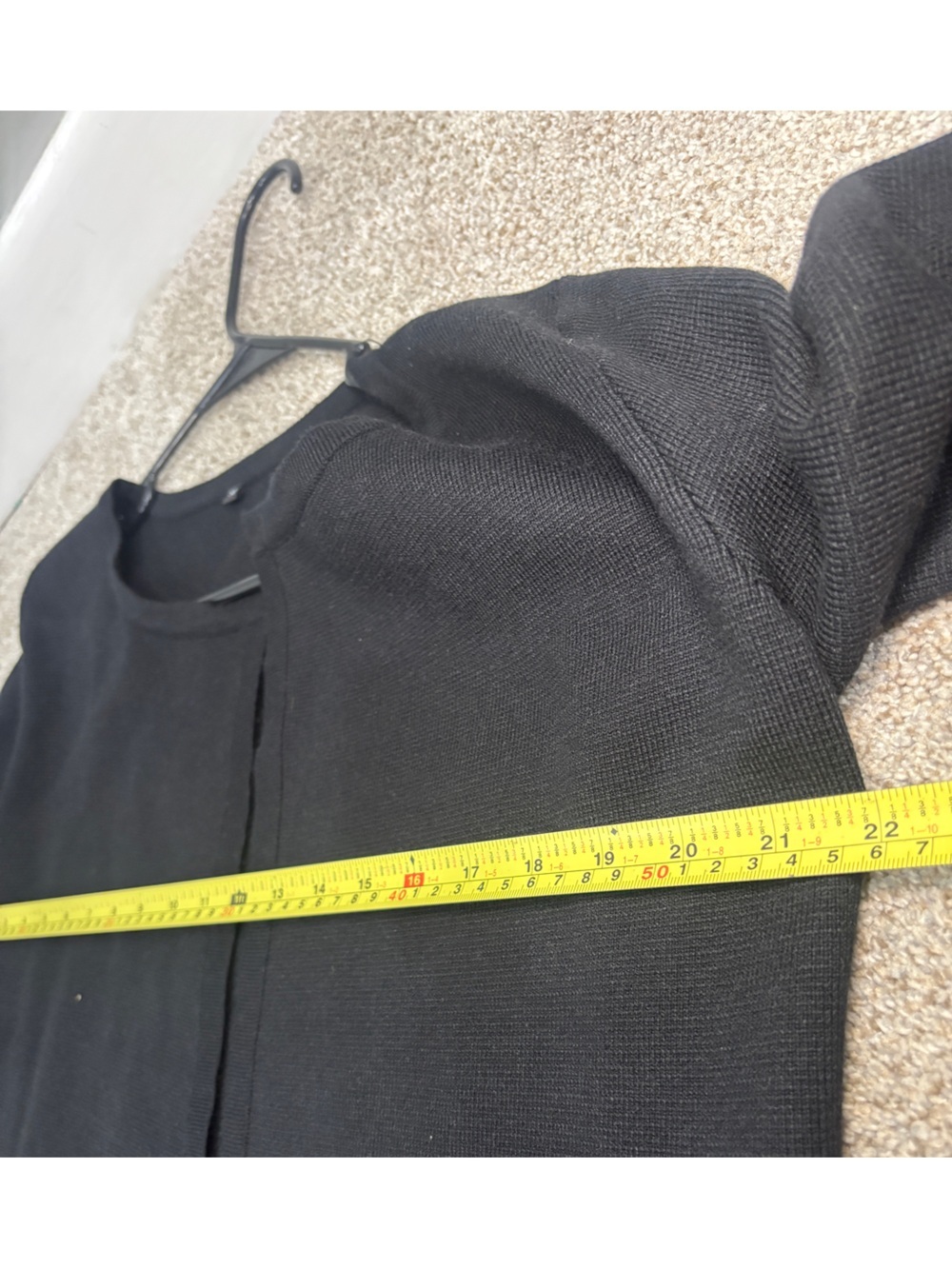 Women's black Open Front Cardigan Long Coatigan Sweater M - Picture 4 of 9
